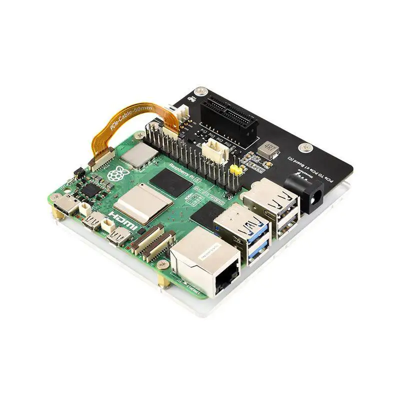 Woli Weixue Raspberry Pi 5th generation FC to standard PCIe x1 adapter board is compatible with PCIe x1 x4 x8 x16 expansion
