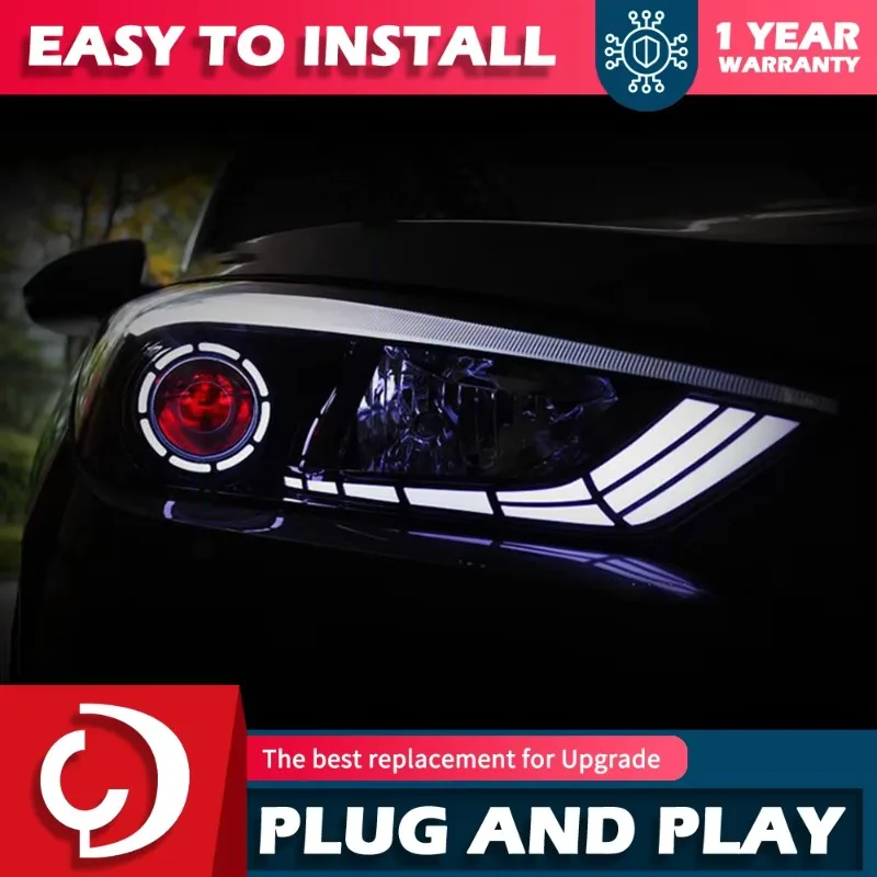 26 StyleCar Styling Head Lamp For Hyundai Tucson Headlights 2015-2018 New Tucson LED Headlight DRL Hid Bi Xenon Auto Accessories