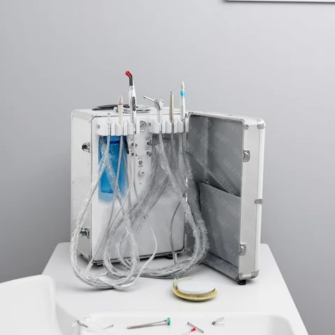 GreatLife Dent Dental Treatment Unit With Air System Water System Suction Portable Dental Unit Dental Portable Unit