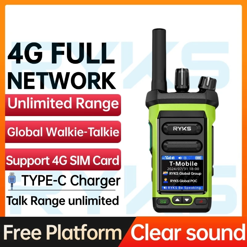 

Poc Radio Global 4G Walkie Talkie 5000 км дальнего действия для кемпинга, двусторонняя любительская радиостанция, совместимая с Zello Dmr Baofeng Uv5R Quansheng Tk11