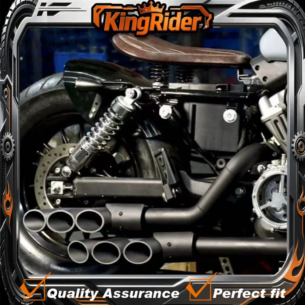 

BENDA CHINCHILLA 3OO modified exhaust system: dual exhaust, 6-hole, straight-through tailpipe with no damage installation.