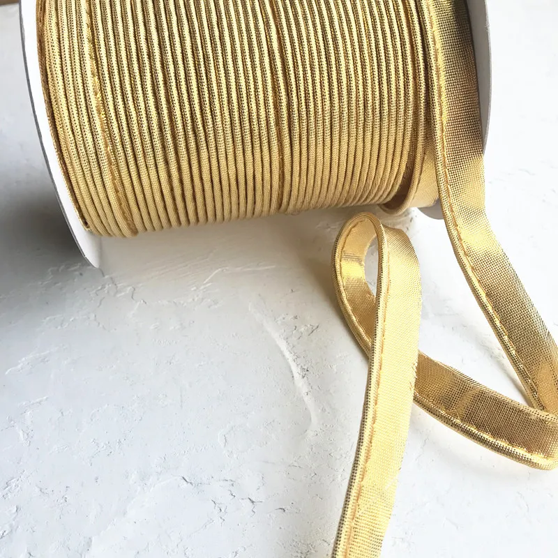 12mm 20Yds 2-64Colors Metallic Bias Piping Cord Handmade For DIY Garment Sewing Trimming cord high quality and 100% cotton rope