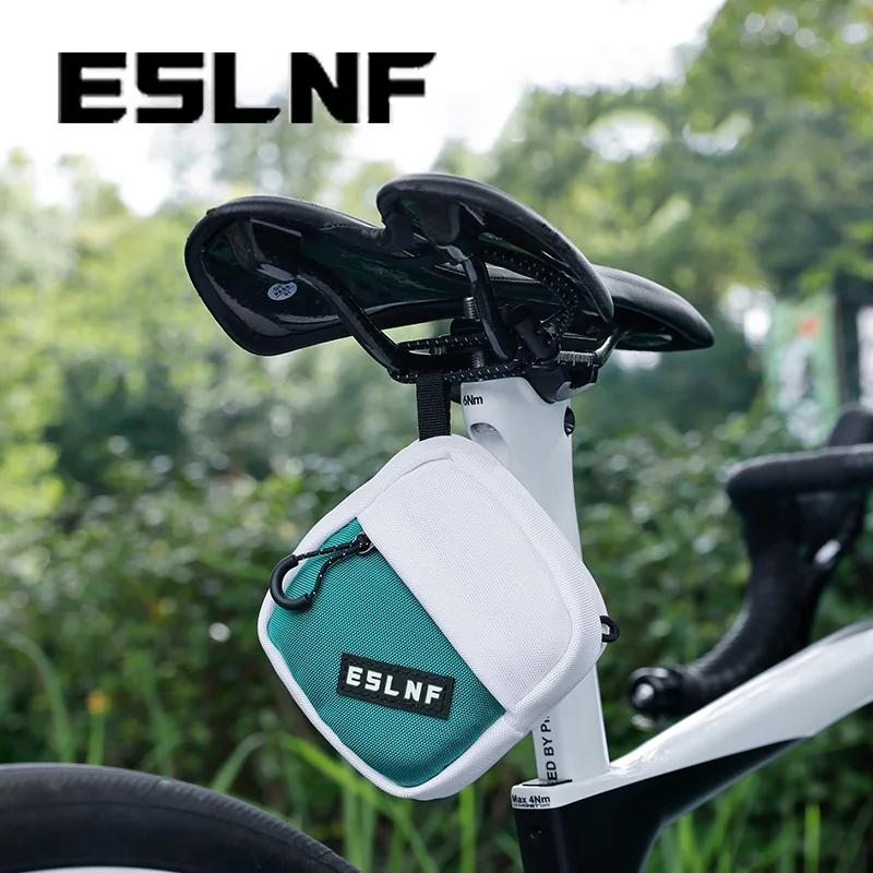 

ESLNF Bike Tail Bag Nylon Mini Portable Waterproof Bicycle Bag Mountain Road Ultralight Bags wear-resistant MTB Bag Bike Parts