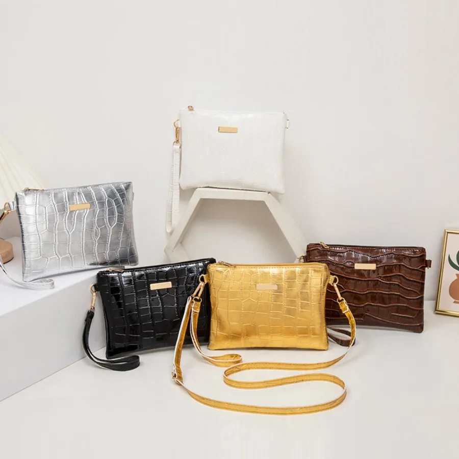 High quality niche design stone patterned envelope bag women's bag winter new style western-style bag hand-held bag