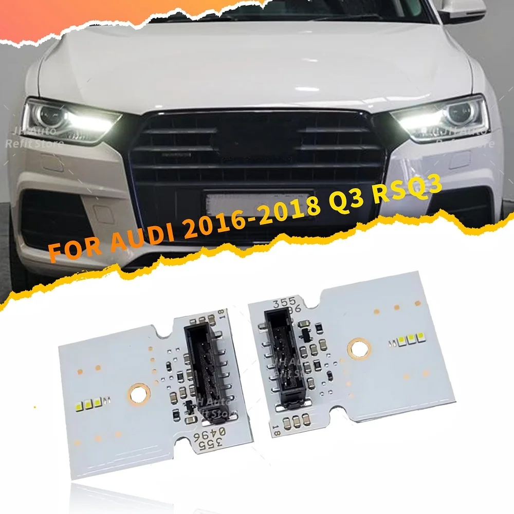 8U0941475B 8U0941475C White DRL Boards For Audi Q3 8U 2016-2018 Xenon Headlight Ballast Daytime Running Light Module Angel Eyes