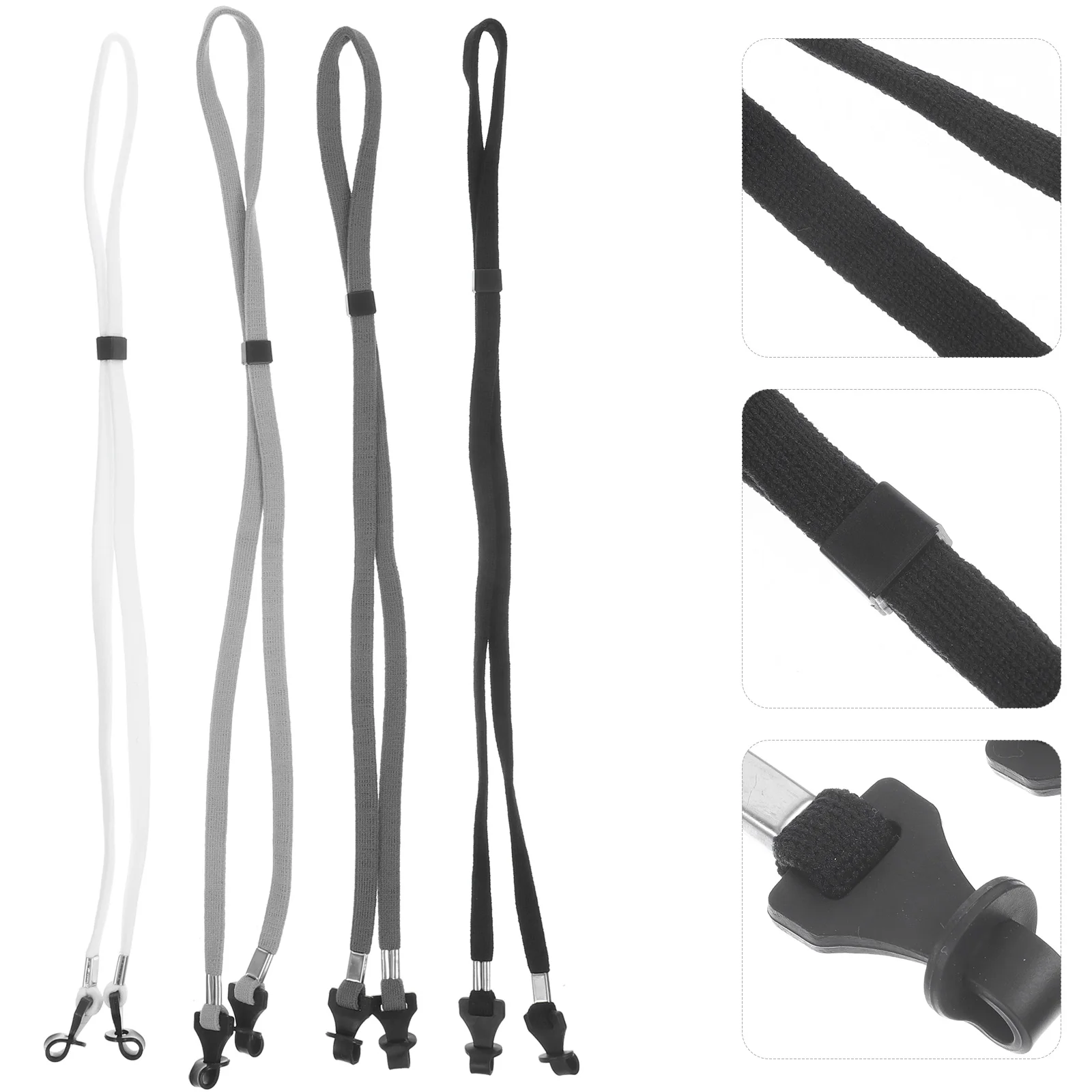 

8 Pcs Non slip Glasses Rope Comfort Retainer Eyeglass Cord Holder Strap Chain Floatable Soft Tube Adjustable Buckle For