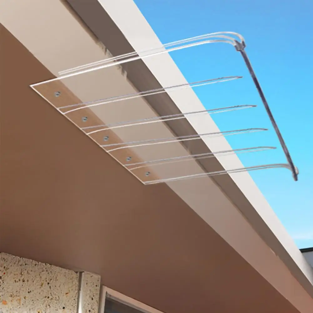 Outdoor Window Awning Polycarbonate Door Canopy Pet Exterior Window Awning Rain Shelter Cover Outdoor Front Door for Garden