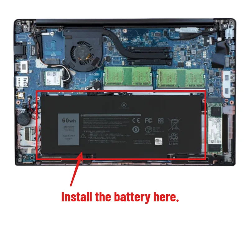 F3YGT Laptop Battery for Dell Latitude 12 7280 7290 E7280 13 7380 7390 14 7480 7490 E7290 E7380 Replacement Battery 7.6V 7895mAh view 6