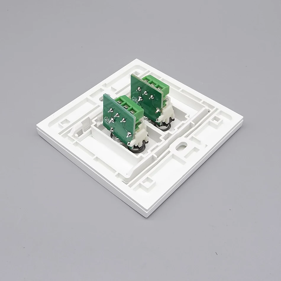 PA-система стандартная 86, два порта, красная и белая аудиопанель, гнездо Keystone, лицевая панель, лотос, мультимедиа, AV-разъем, аудиоразъем, лицевая пластина