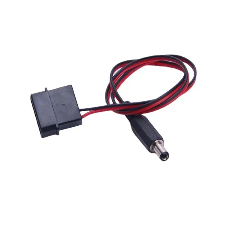 IDE Molex Male to DC 5.5mm x 2.1mm  Converter Adapter Power Supply Cable 12V 18AWG Wire 50cm