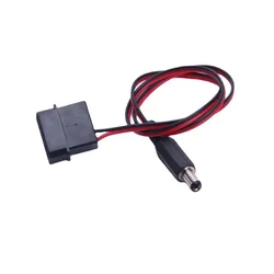 Ide molex Stecker auf DC 5,5mm x 2,1mm Wandler adapter Strom versorgungs kabel 12V 18awg Draht 50cm