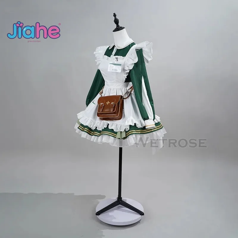 Nimi Virtual YouTuber Vtuber Кошмар Медсестра Парик с запахом Полный комплект Косплей Костюм Хэллоуин вечерние девушка Лолита платье униформа горничной
