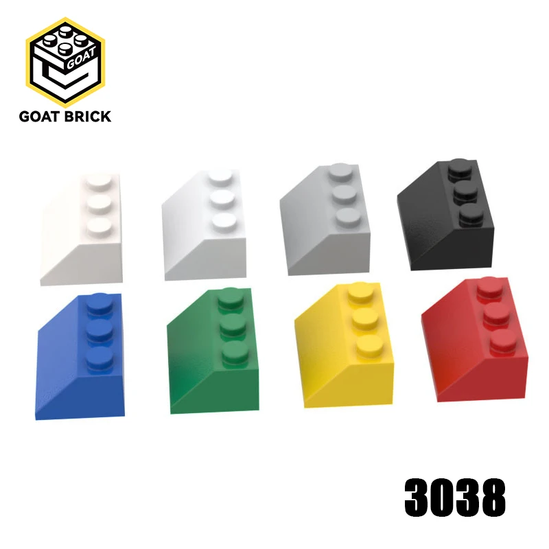 

10Pcs MOC Parts 3038 Slope 45° 2 x 3 Compatible Bricks DIY Assmble Building Blocks Particle Kids Puzzle Brain Toy Birthday Gift