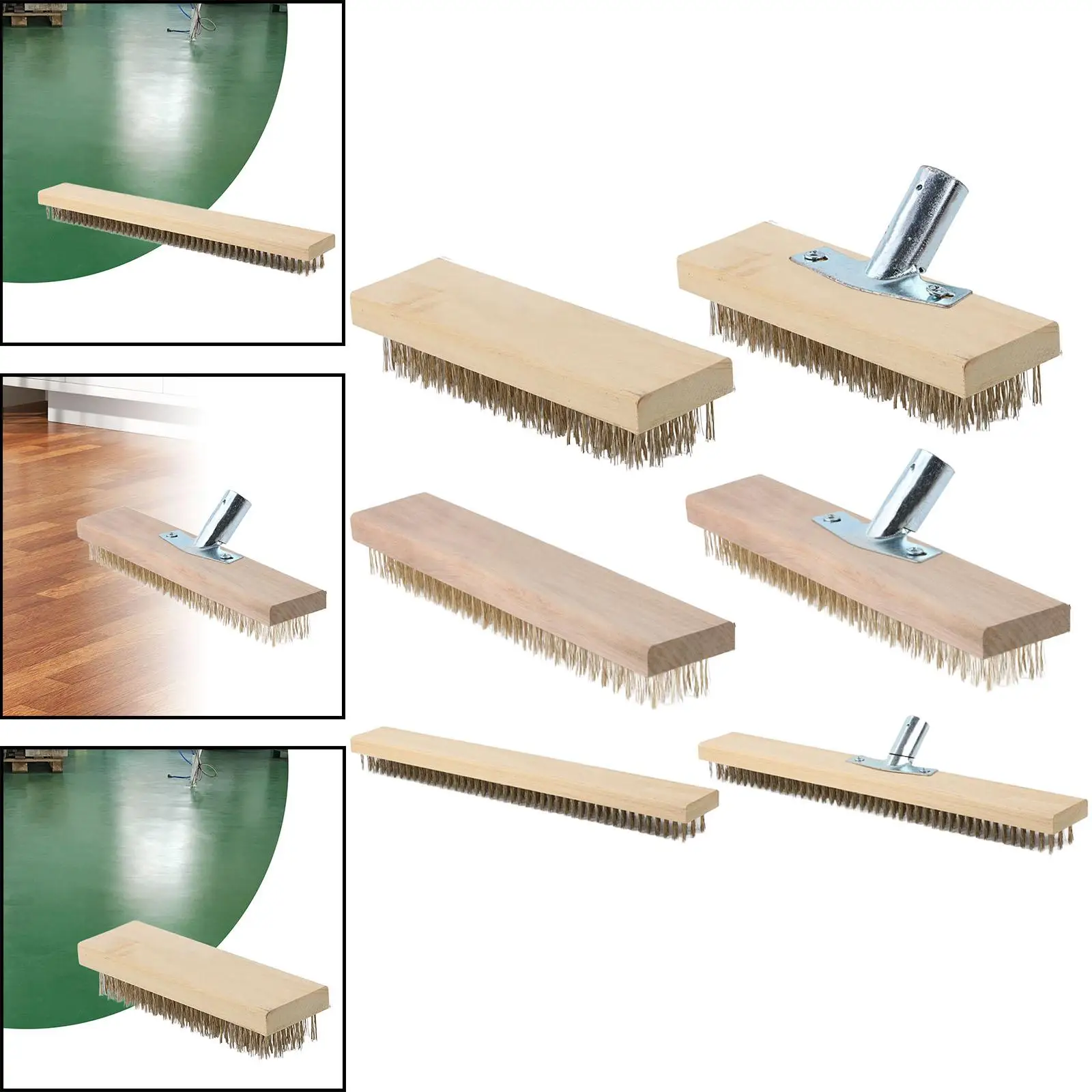 Concrete Brush Barbecue Multipurpose Removes Lint Scrubbing Pool Garage Patio Cleaning Metal Surface Wire Brush Deck Wire Brush