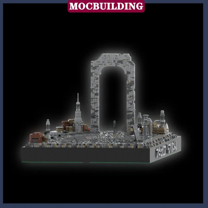 MOC Space Movies Landscape UCS Display Model Building Block Assembly Scene N1 Starfighter Collection Toy Gifts