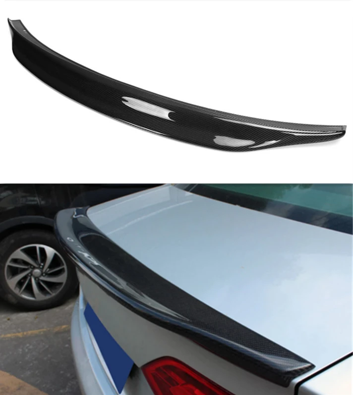 

For Audis A6 C7 2013-2016 rear carbon fiber Belgium style Boot Wing Decoration A6 C7 Car trunk Rear Tail A6 Spoiler