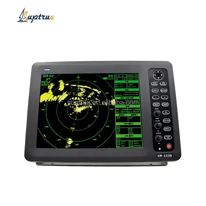 15 Inch Marine Radar 36NM Color LCD Display ARPA Function Navigation Detector for Boat Yacht Ship Fishing Vessel Safety