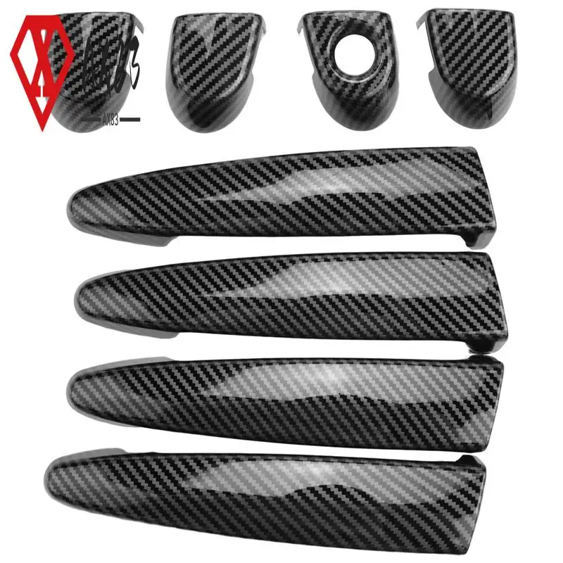 

AX83-Carbon Fiber Outside Exterior Door Handle Cover For-BMW 1 2 3 4 Series E87 E90 E91 E92 E93 F30 X1 X2 X3 X4 X5 X6 LHD