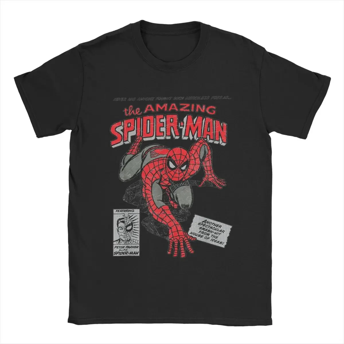 Spider-man Movie Retro Comic Man T-shirt Kids Creative T shirt Crewneck Short sleeve 100% cotton birthday gift casual top