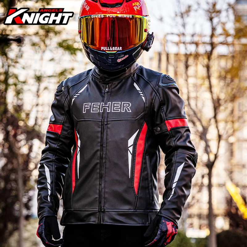 

Motorcycle Men's Jacket Windproof Motorcycle Waterproof Wear Resistant Jacket Riding Warmth Detachable Protective Jacket