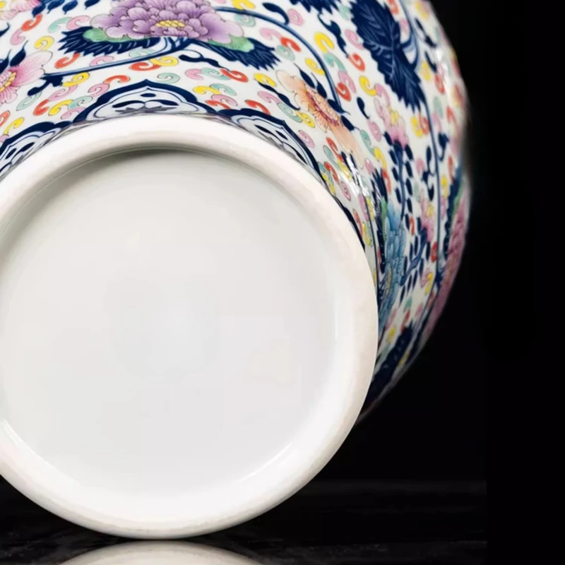 Handwork Doucai Classic Blue White Porcelain Plum Blossom Vase Room Decoration Home Flower China Luxury Ceramics Pottery