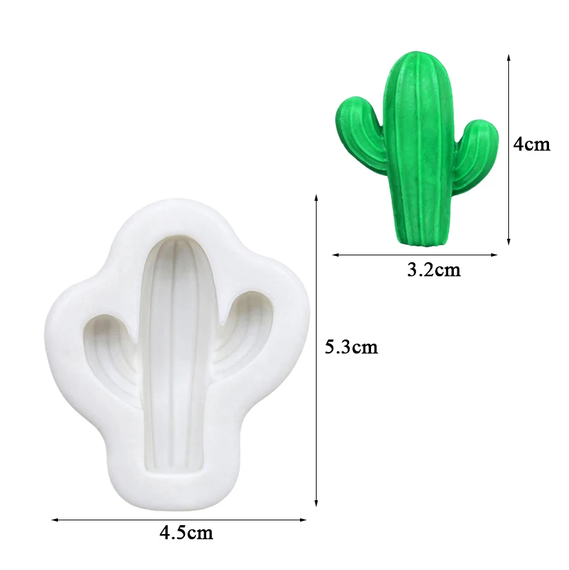 Cactus Silicone Mold Sugarcraft Cupcake Baking Mold Fondant Cake Decorating Tools