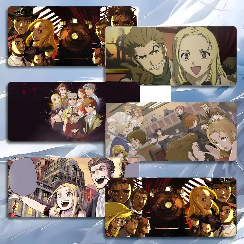 Alfombrilla de ratón clásica y única de Anime B-Baccano Isaac Dian, alfombrilla de ratón grande para juegos LockEdge, alfombrilla gruesa para mesa de PC y escritorio