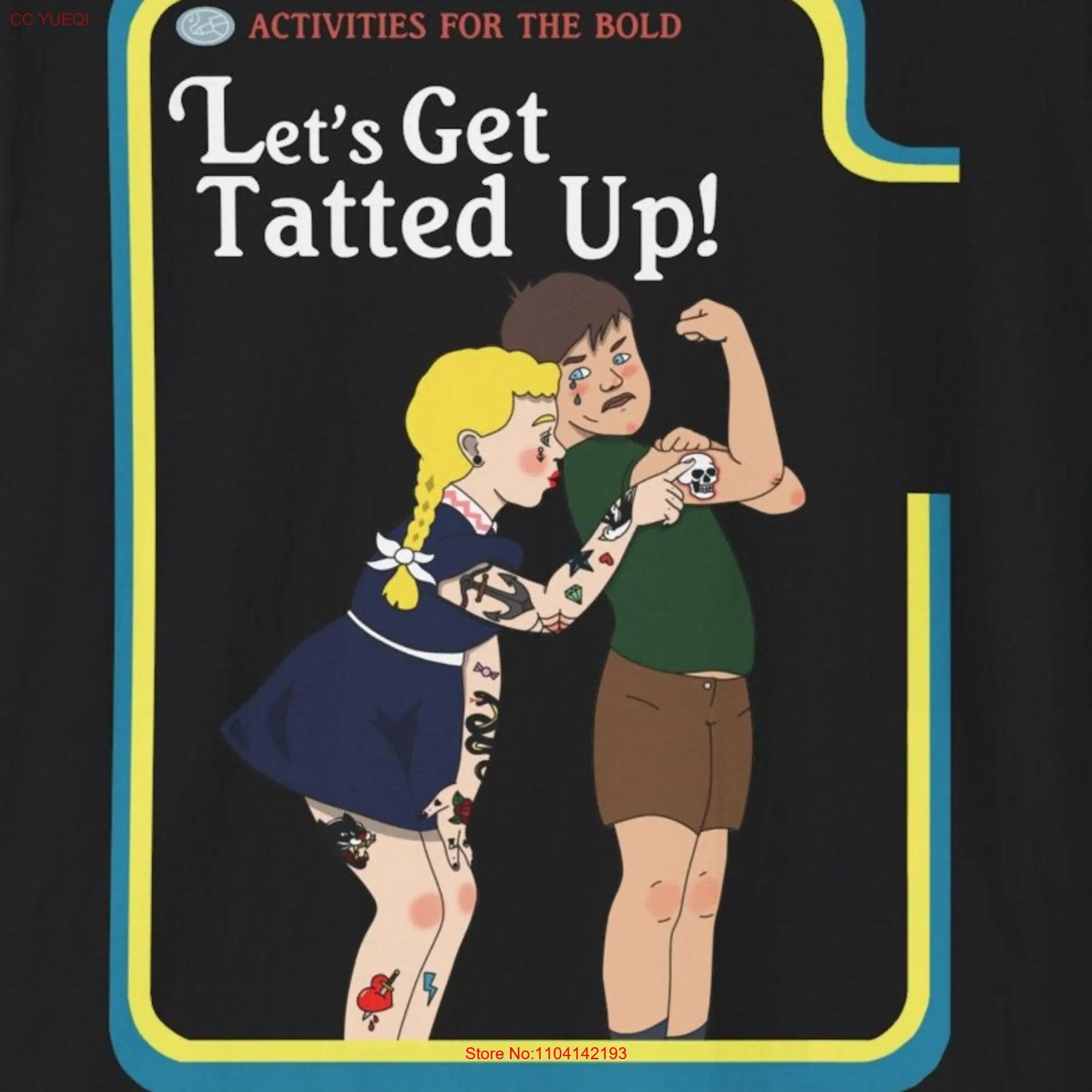 Lets Get Tatted Up Tattoo T Shirt long or short sleeves