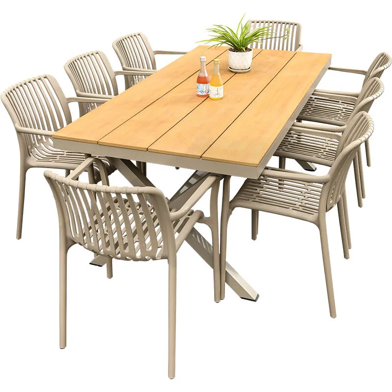 

Outdoor aluminum alloy table and chair courtyard villa table and chair outdoor garden terrace open-air balcony