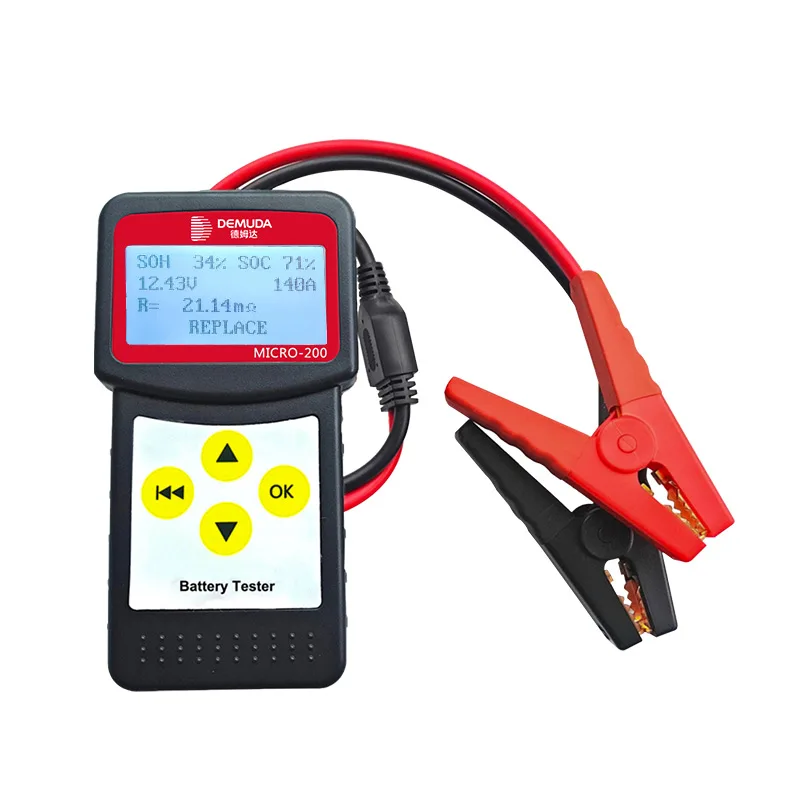 Portable smart auto forklift alternator launch lead acid 12 volt battery tester