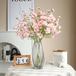 76CM Artificial Multi Head Butterfly Home Decoration Hotel Gesang Flower Wedding Photography Props Silk Flower
