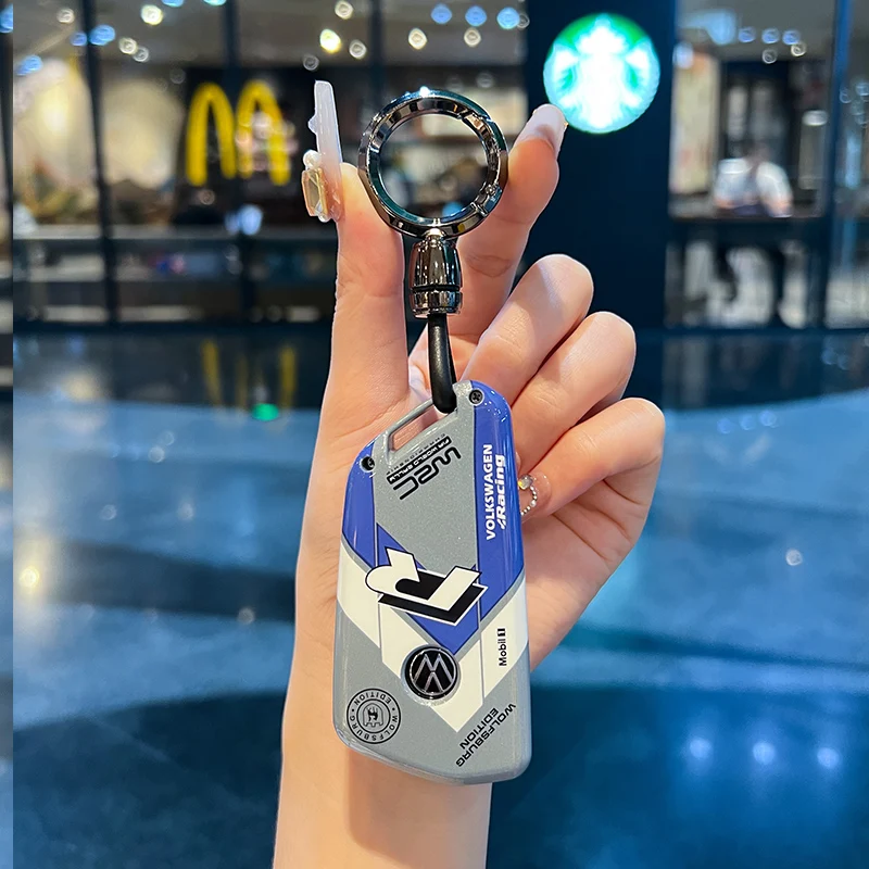 حافظة مفاتيح السيارة عن بعد فوب غطاء حامل شل لشركة فولكس فاجن فولكس فاجن جولف 8 ID.3 ID.4 MK4 MK8 2022 2021 GTI R اكسسوارات #4