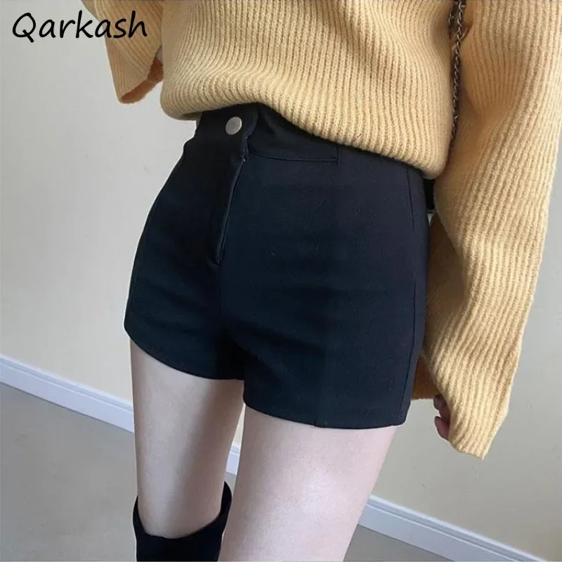 

Вельветовые шорты женские с высокой талией однотонные узкие сексуальные универсальные шорты в корейском стиле для танцев Y2k Harajuku стильные шикарные уютные популярные новые