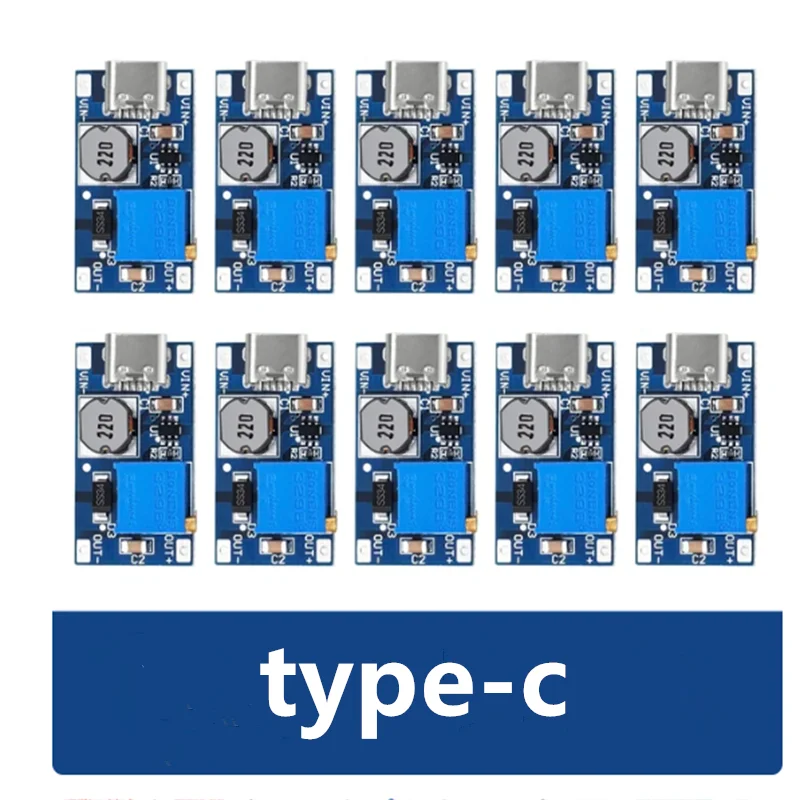 5-10PCS MT3608 Adjustable Step Up Module Voltage Regulator TYPE-C Plug 2V-24V to 5V-28V 2A Step-Up DC-DC Boost Converter - view 6