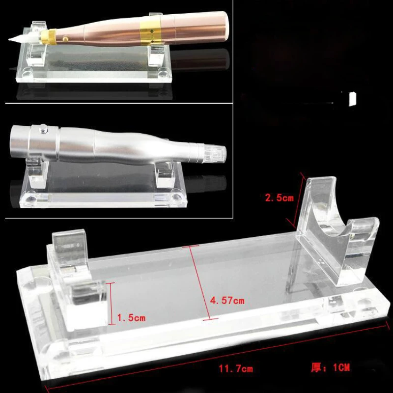 

Acrylic Machine Pen Display Stand Transparent Tattoo Supply Stand Rack Tray Rest Organzier