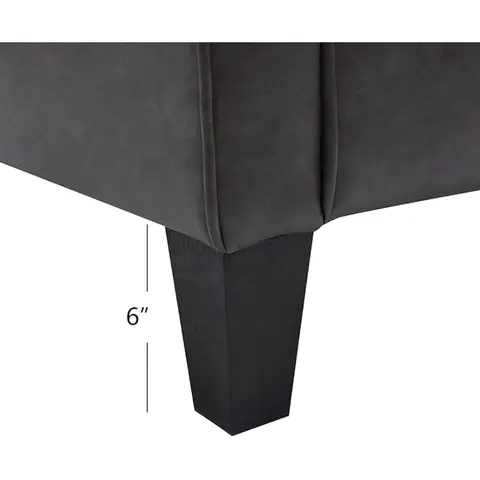 THSUPER फॉक्स लेदर एक्सेंट चेयर आर्म चेयर, मॉडर्न क्लब चेयर, लिविंग रूम के लिए आरामदायक सिंगल सोफा - ग्रे 6 best sales आरामकुर्सी - №4