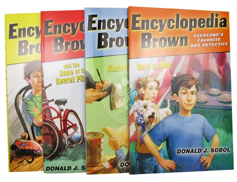 

Boxed set of 4 volumes of original English Encyclopedia Brown