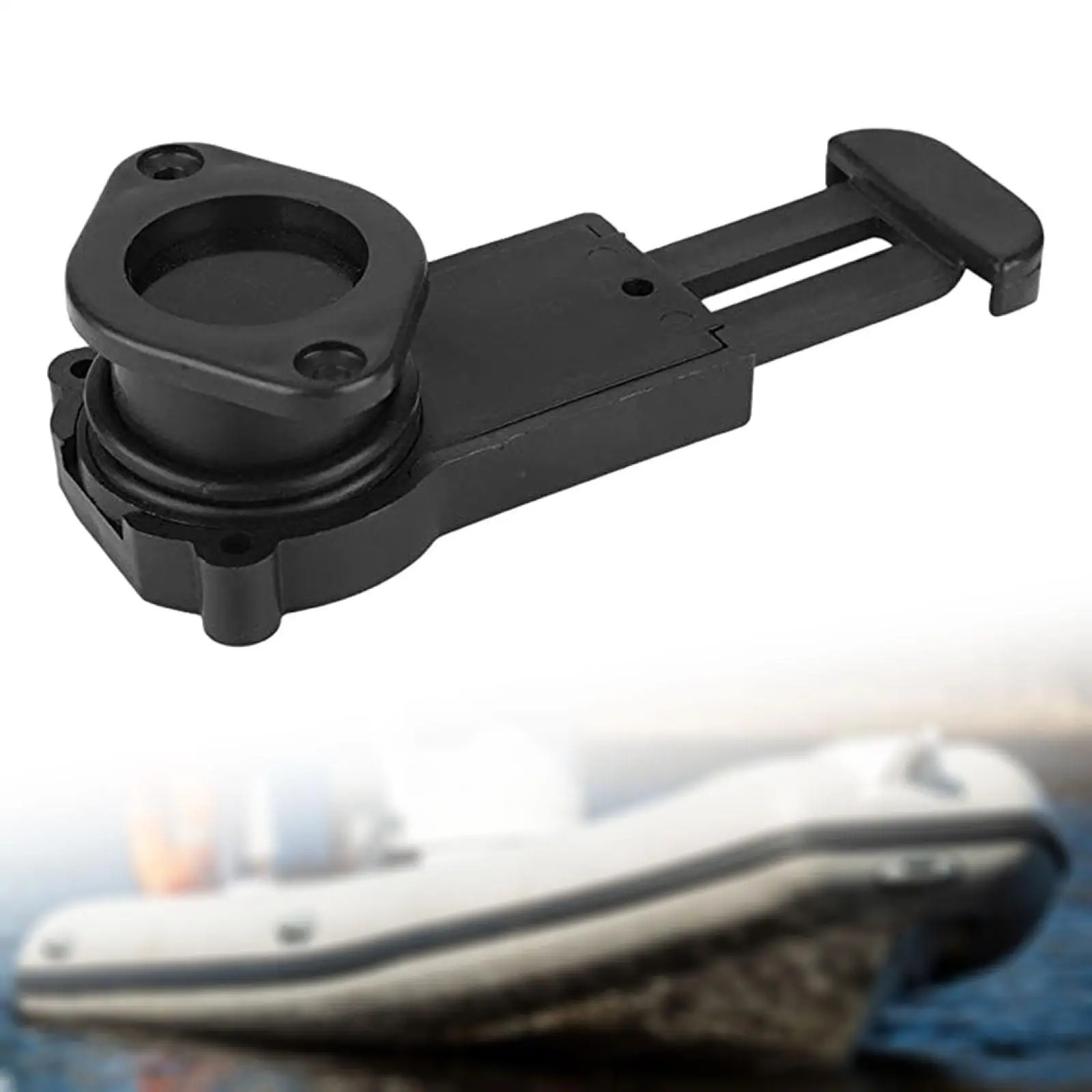Boat Drain Valve Easy to Install Attachment Universal Pull Out Scupper Drain Valve for Raft Fishing Boat Replacement Accessories