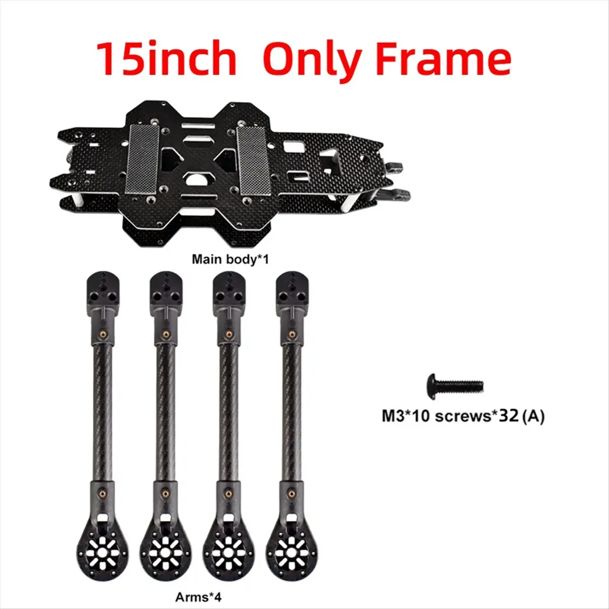 TOP! 15-Inch FPV Racing Drone Frame Carbon Fiber Quadcopter FPV Freestyle Frame for Enhanced Flight Stability and Performance