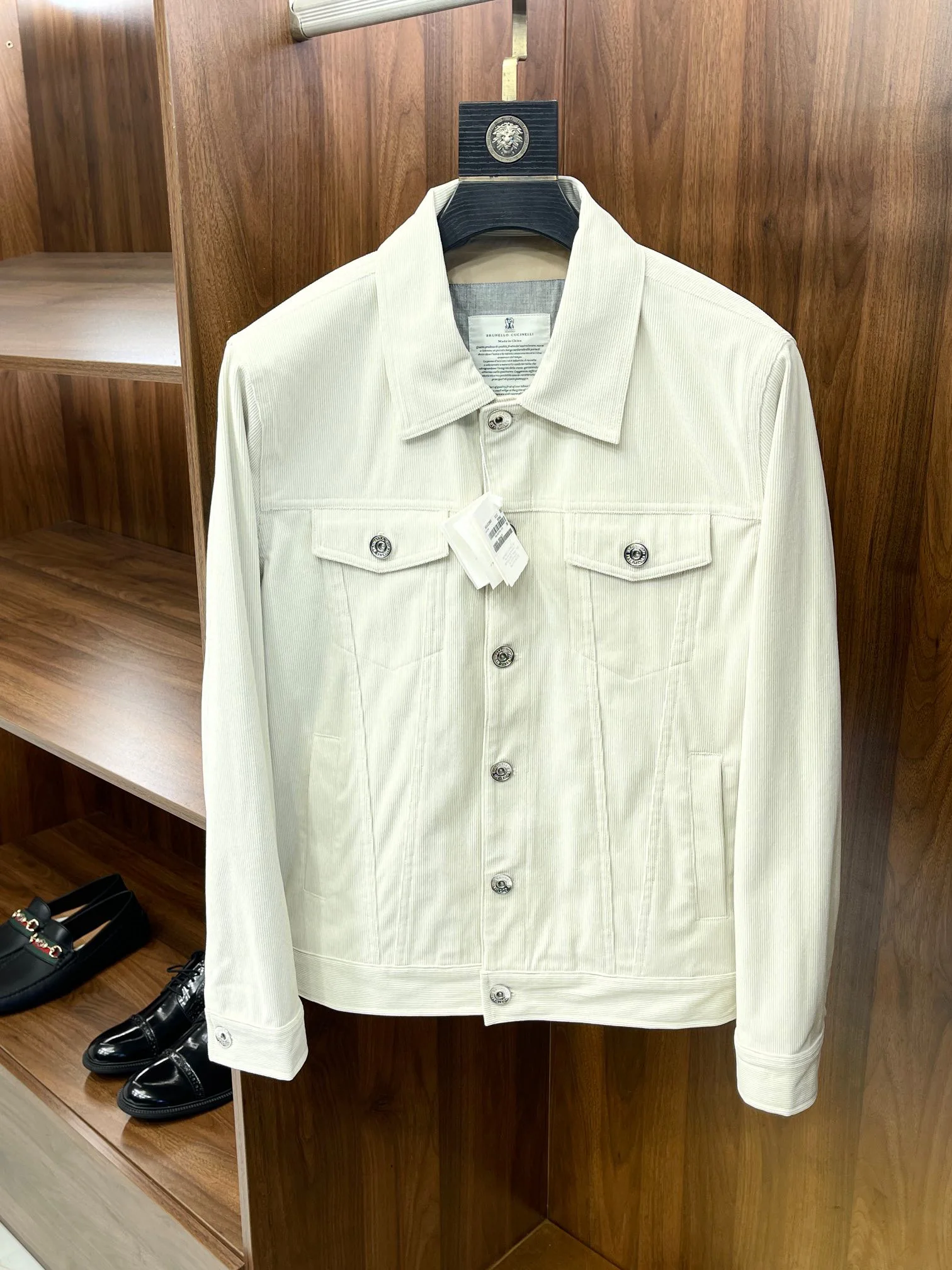 

Soft Corduroy Men's Jaet Stand Collar Casual Sle Autumn Winter New Faion Urban Faion Long Sve Stand Fit Coat