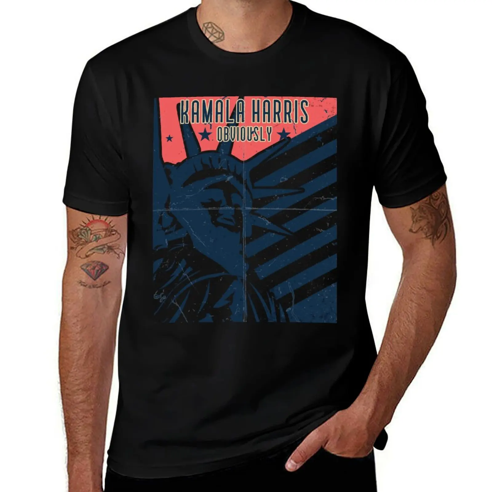 Kamala Harris Obviously T-Shirt Plus Size Lightweight Top