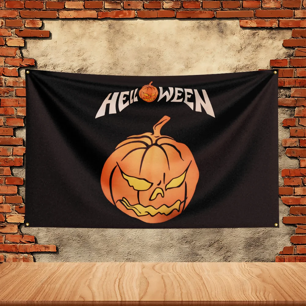 90X150ft Helloween Band Party Flag Polyester Printed Flag Banner Tapestry for Garden Garage Decoration Concert Flag - Detail 1