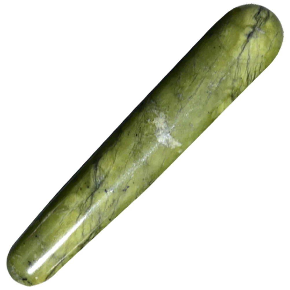 

Jade Massage Stick Green Acupoint Press Tool Portable Relaxation Body and Foot Massager for Blood Circulation Pain Relief