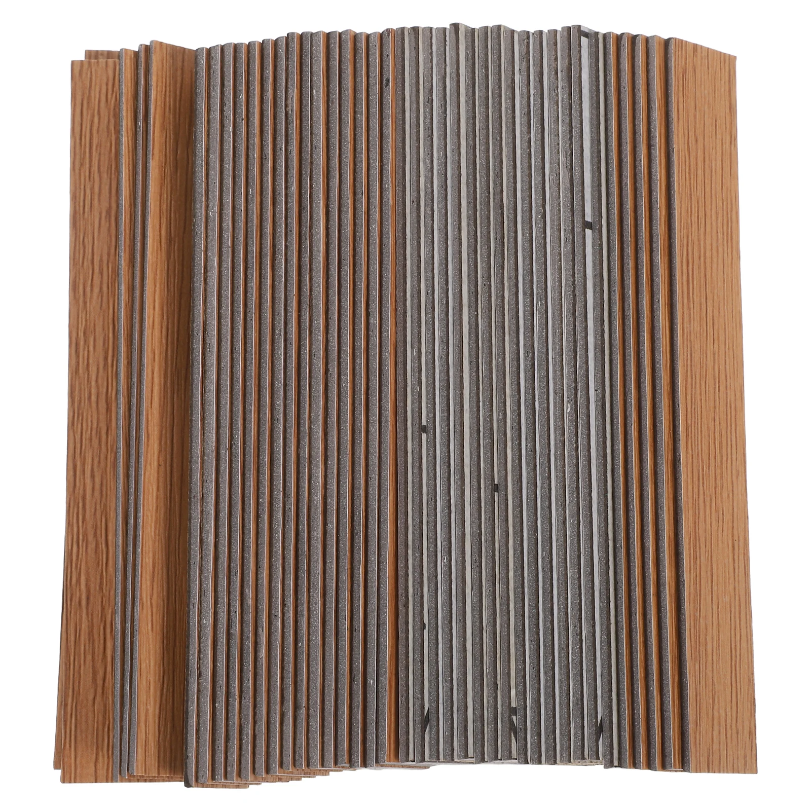 

40 Pcs House Collage Floor Miniature Wood Floorboards Flooring for Dollhouses Accessories Furniture
