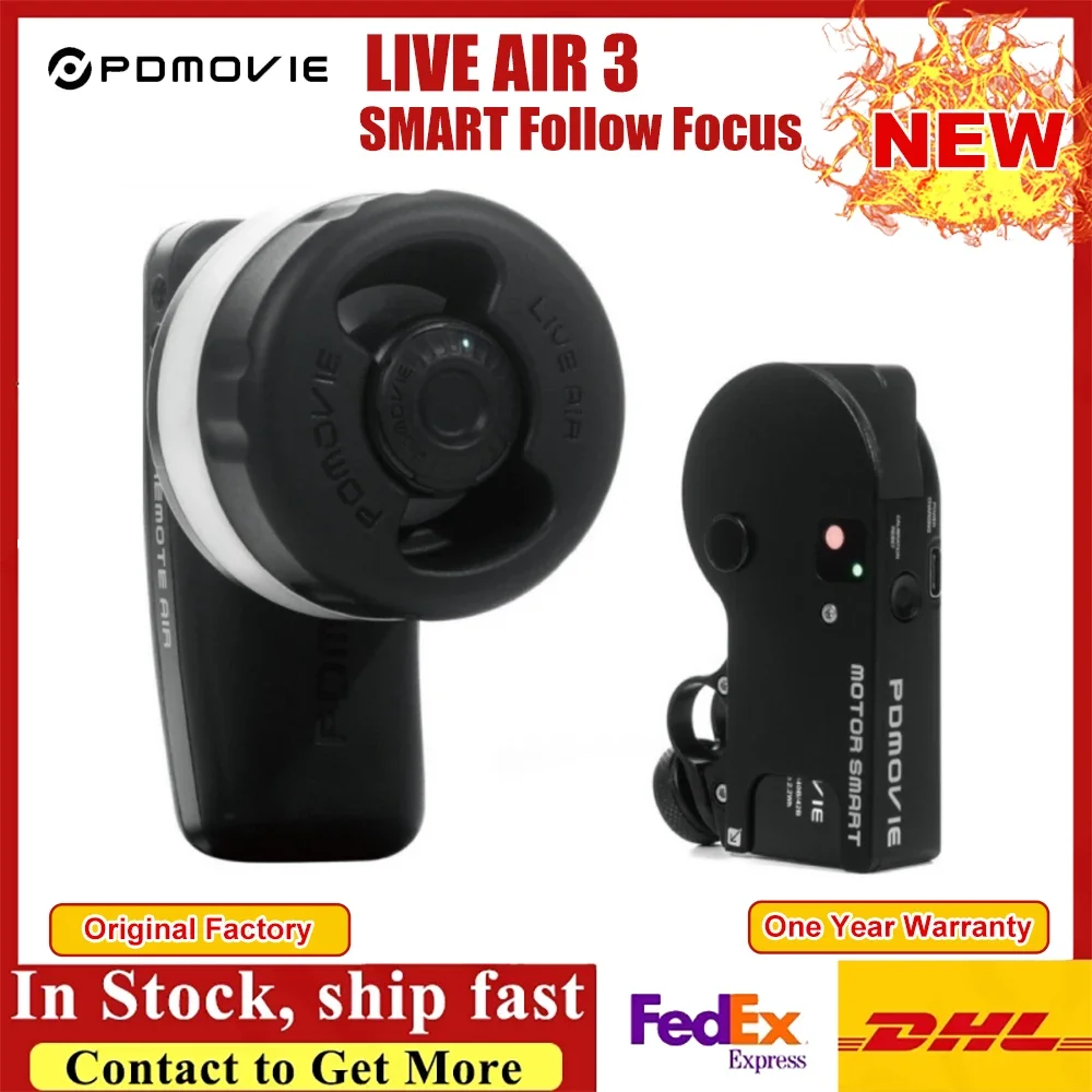 PDMOVIE LIVE AIR 3 الذكية اتبع نظام التحكم في التركيز AI التركيز التلقائي 100 متر جهاز التحكم عن بعد اللاسلكي للكاميرا سينما عدسة