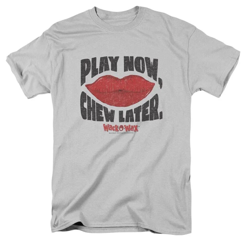 Dubble Bubble Play Chew T Shirt Mens Licensed Wax Candy Gum Silver