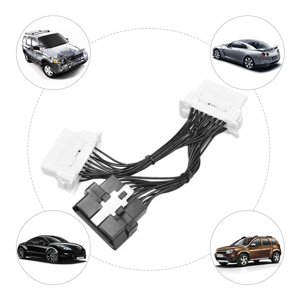 

OBD2 Splitter Extension Cable 16 Pin Car Extension Cable Adapter