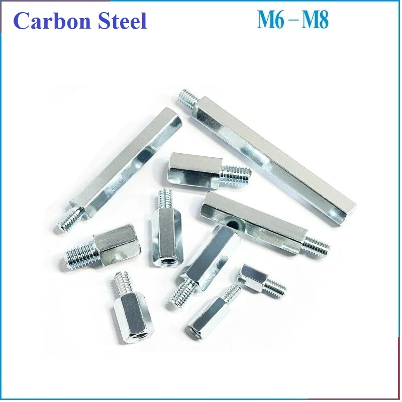 Hex Standoff  Support Male Female Hex Board Spacing Screw Column Pillars Spacers Bolt M6 M8 Carbon Steel