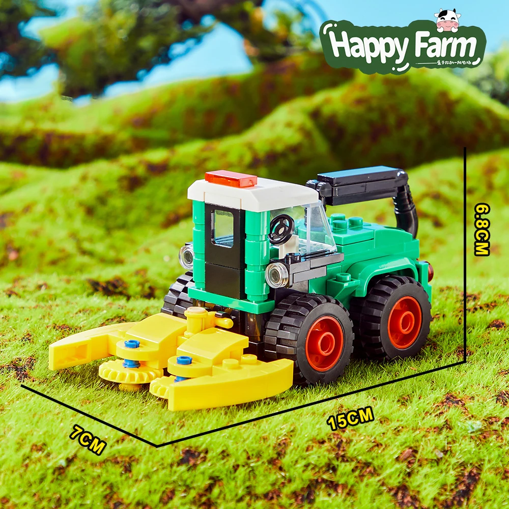 Mainan Blok Bangunan Happy Ran - Agriculture Farming Vehicles ulasan dan harga