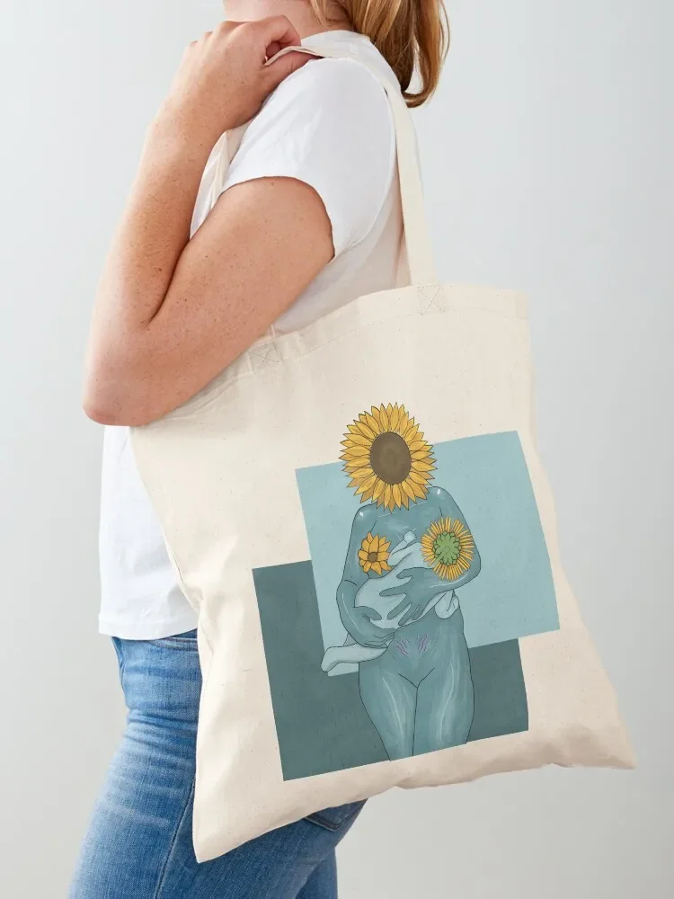 Earth Mother’s Nourish Breast feeding I Sunflower Tote Bag cute pouch bag Canvas bag bags woman 2025